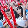 韓国の球場に集う女性ファン